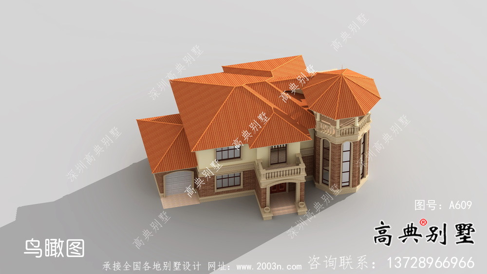 農(nóng)村自建復(fù)式二層歐式別墅設(shè)計圖紙及施工圖