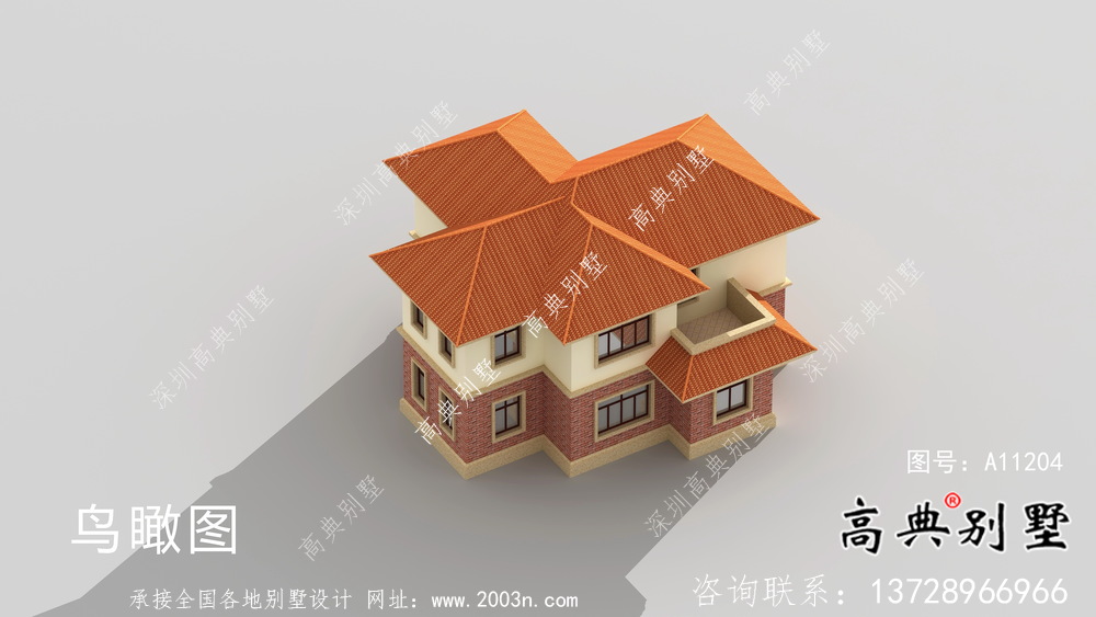 全套坡屋頂歐式風(fēng)格農(nóng)村二層別墅設(shè)計(jì)圖