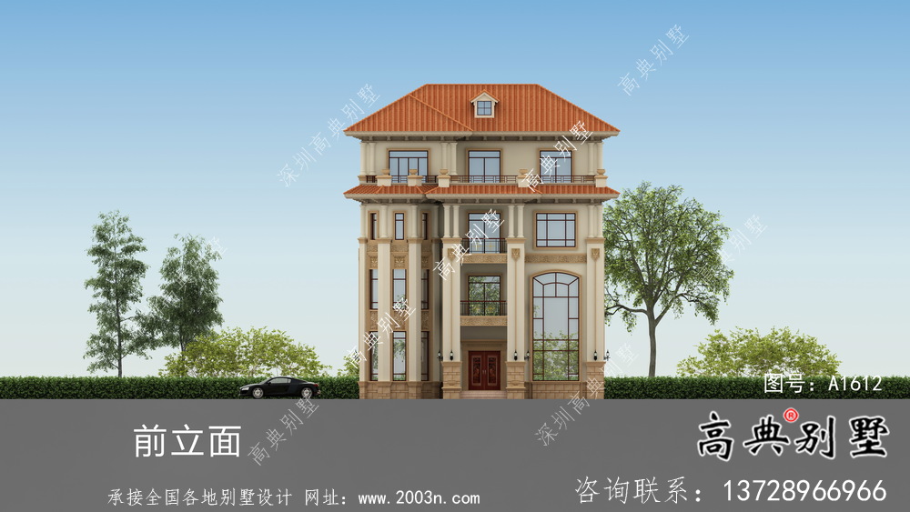 新農(nóng)村意大利風(fēng)格四層住宅設(shè)計(jì)圖