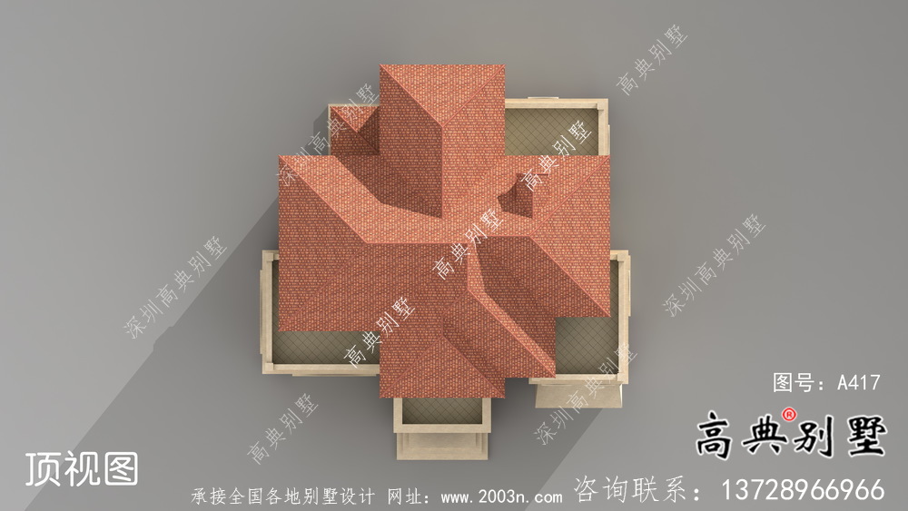 三層高檔大氣歐式鄉(xiāng)村別墅設(shè)計圖及效果圖紙