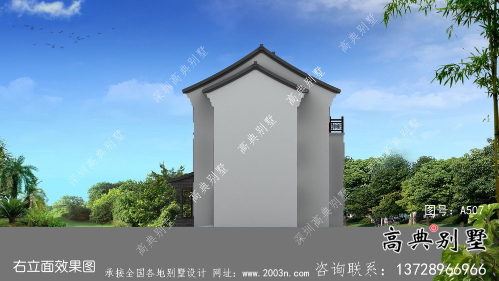新中式簡約優(yōu)雅三層別墅設計+結構圖