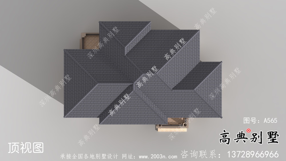 歐式風(fēng)格兩層經(jīng)濟(jì)別墅建筑圖（帶效果圖）