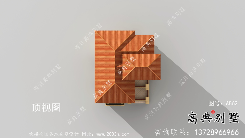 獨(dú)棟帶陽臺豪華三層別墅建筑施工圖