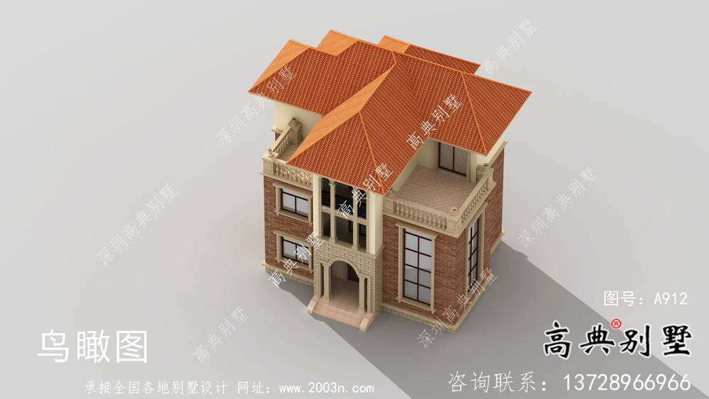 復(fù)式經(jīng)典三層歐式別墅設(shè)計圖紙
