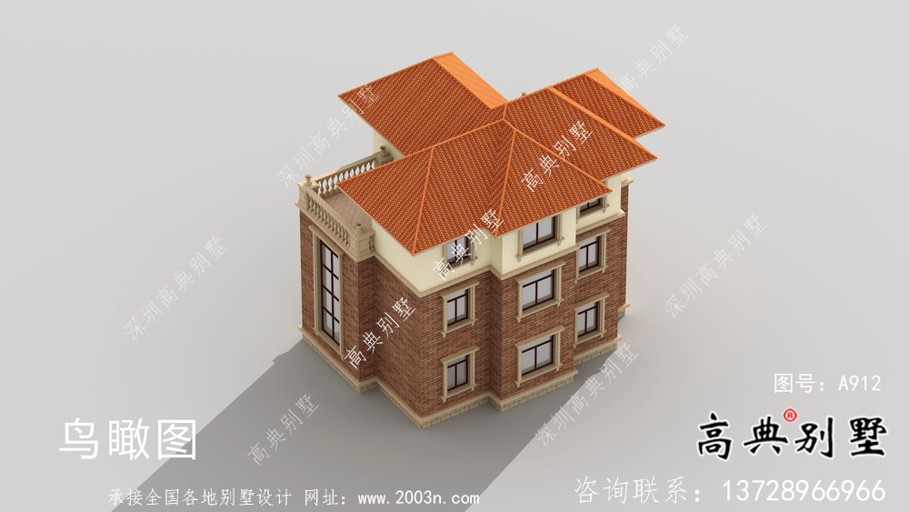 復(fù)式經(jīng)典三層歐式別墅設(shè)計圖紙