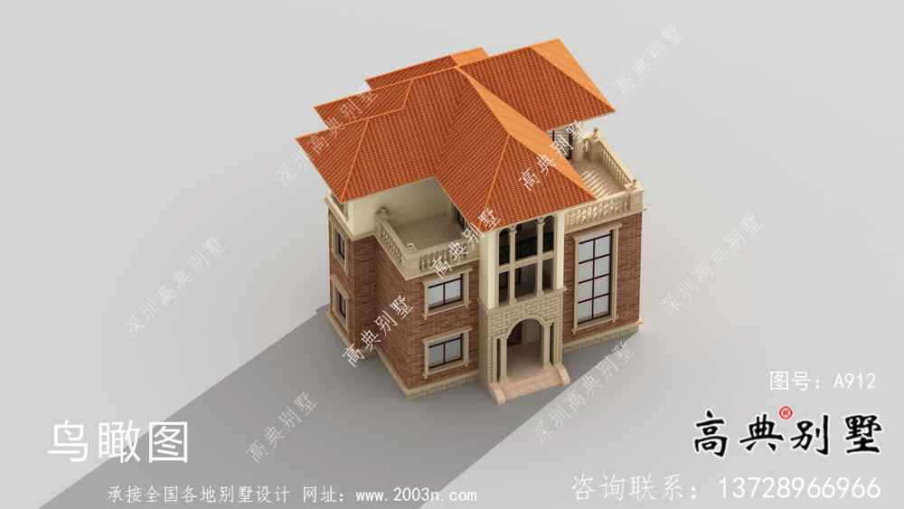復(fù)式經(jīng)典三層歐式別墅設(shè)計圖紙