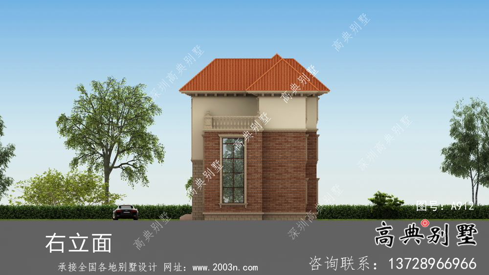 復(fù)式經(jīng)典三層歐式別墅設(shè)計圖紙
