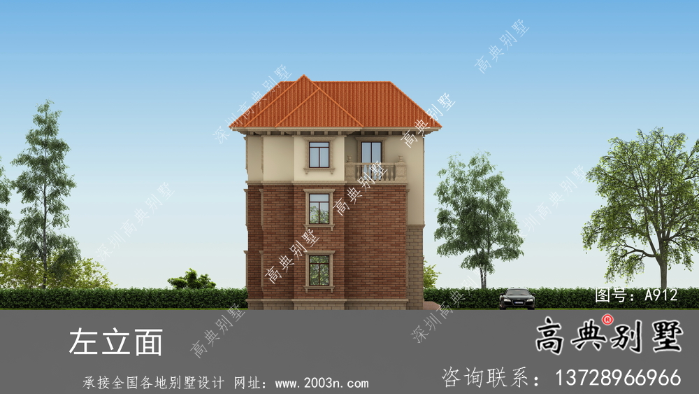 復(fù)式經(jīng)典三層歐式別墅設(shè)計圖紙