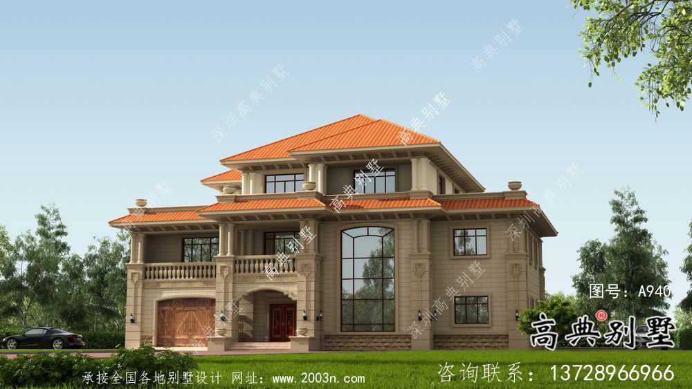經(jīng)濟(jì)適用的歐式三層別墅設(shè)計(jì)圖