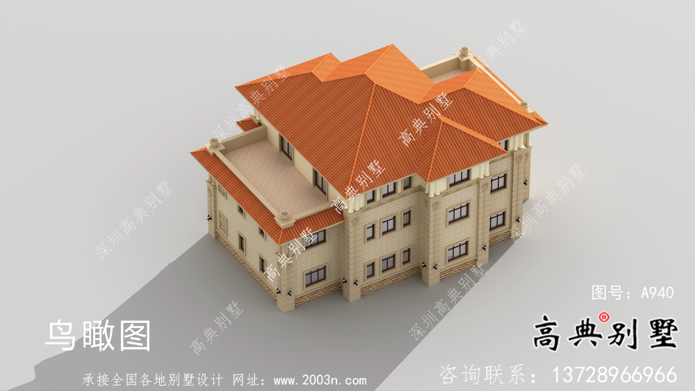 經(jīng)濟(jì)適用的歐式三層別墅設(shè)計(jì)圖