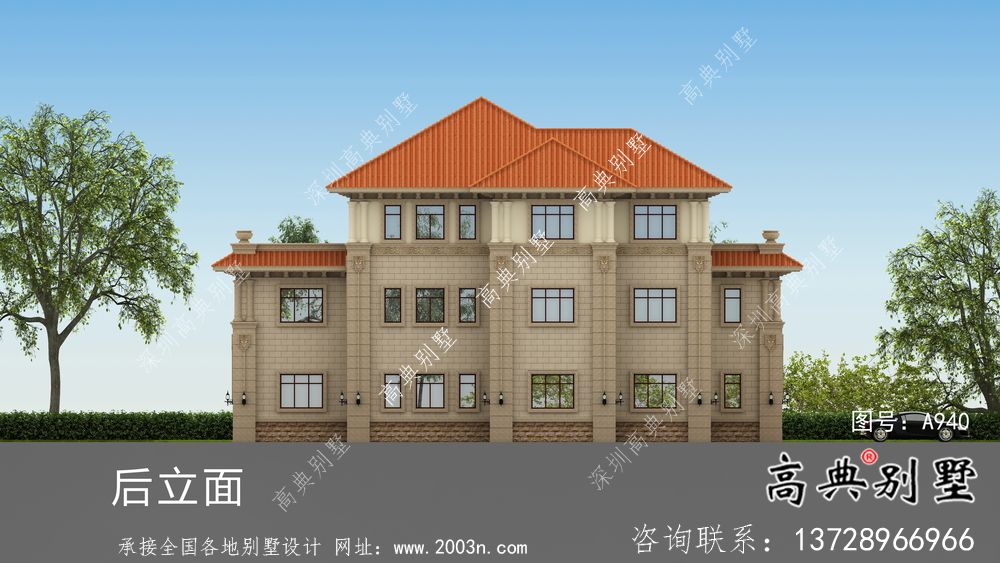 經(jīng)濟(jì)適用的歐式三層別墅設(shè)計(jì)圖