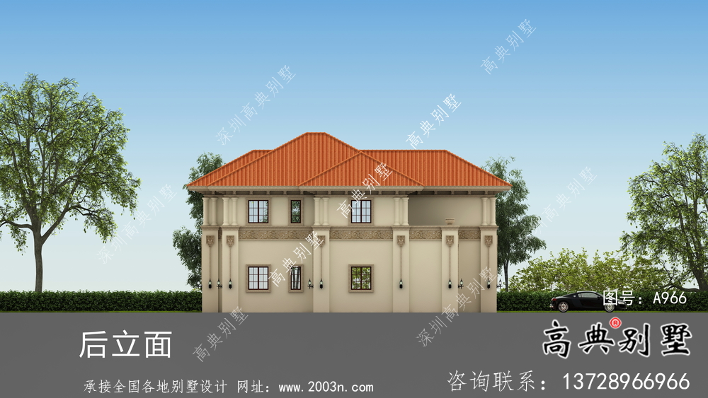 歐式風(fēng)格二層鄉(xiāng)村別墅設(shè)計圖紙