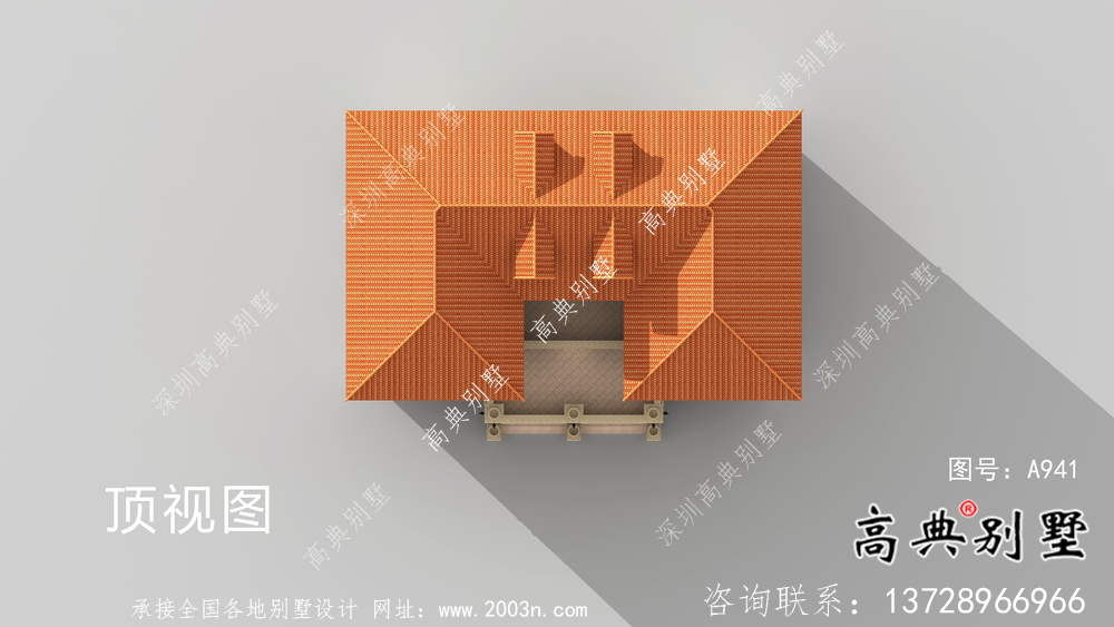 意大利風(fēng)格雙拼別墅效果圖,建筑圖
