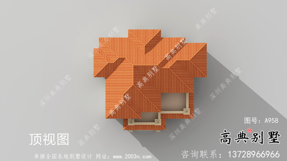 城鎮(zhèn)三層意大利風(fēng)格別墅建筑設(shè)計圖