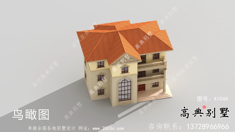 歐式復(fù)古三層復(fù)式別墅設(shè)計(jì)效果圖