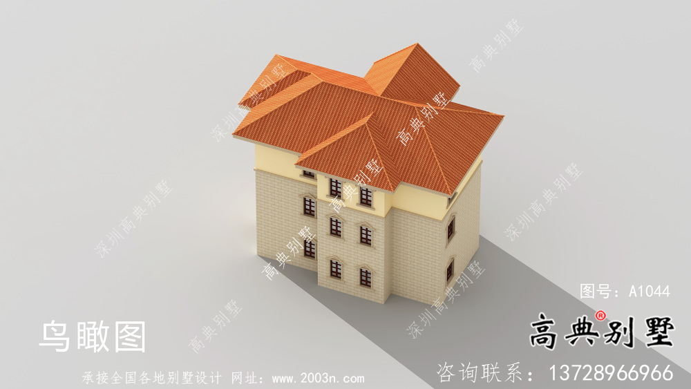歐式復(fù)古三層復(fù)式別墅設(shè)計(jì)效果圖