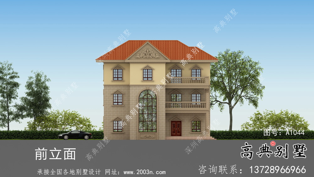 歐式復(fù)古三層復(fù)式別墅設(shè)計(jì)效果圖