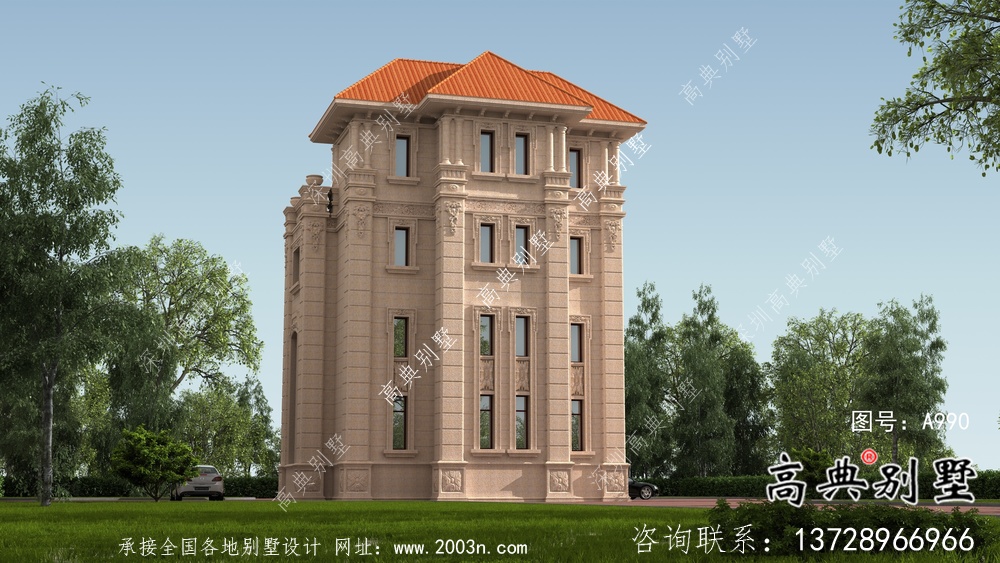 最好看的農(nóng)村意大利風(fēng)格四層別墅