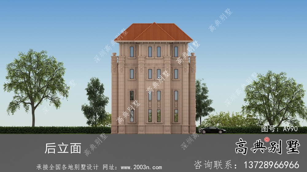 最好看的農(nóng)村意大利風(fēng)格四層別墅