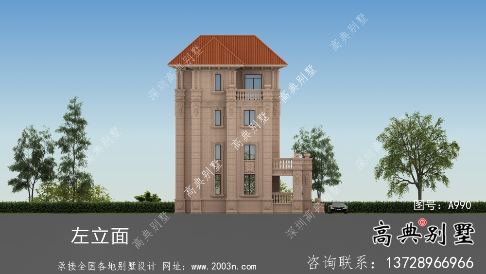 最好看的農(nóng)村意大利風(fēng)格四層別墅