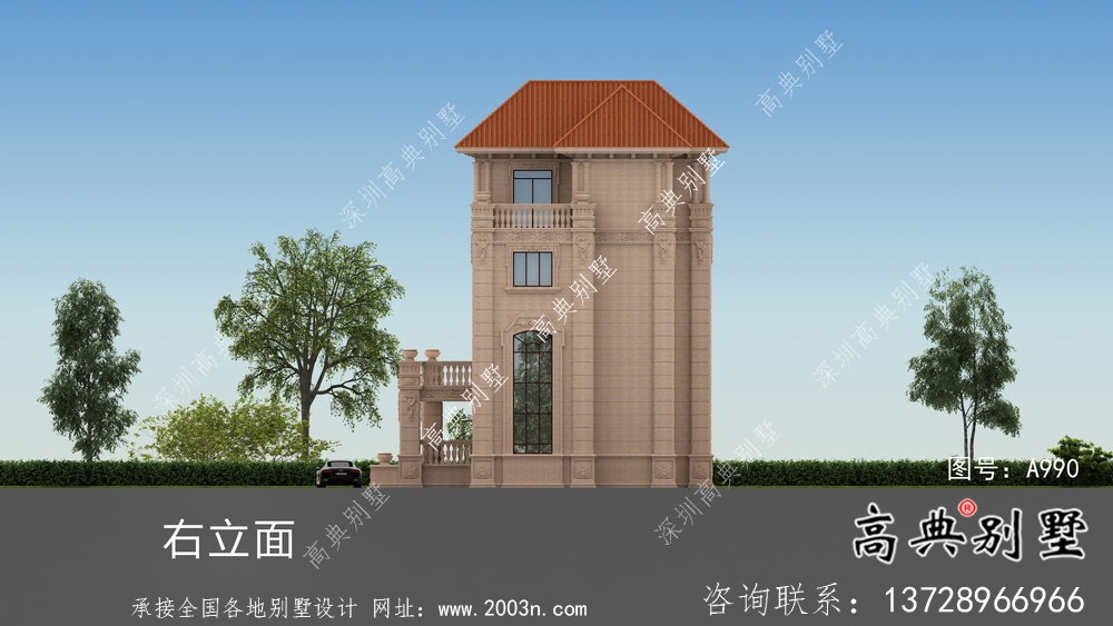 最好看的農(nóng)村意大利風(fēng)格四層別墅