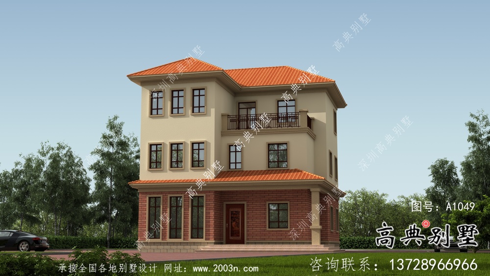 簡(jiǎn)單實(shí)用的三層農(nóng)村別墅設(shè)計(jì)圖紙