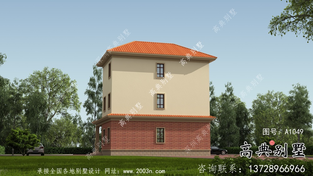 簡(jiǎn)單實(shí)用的三層農(nóng)村別墅設(shè)計(jì)圖紙