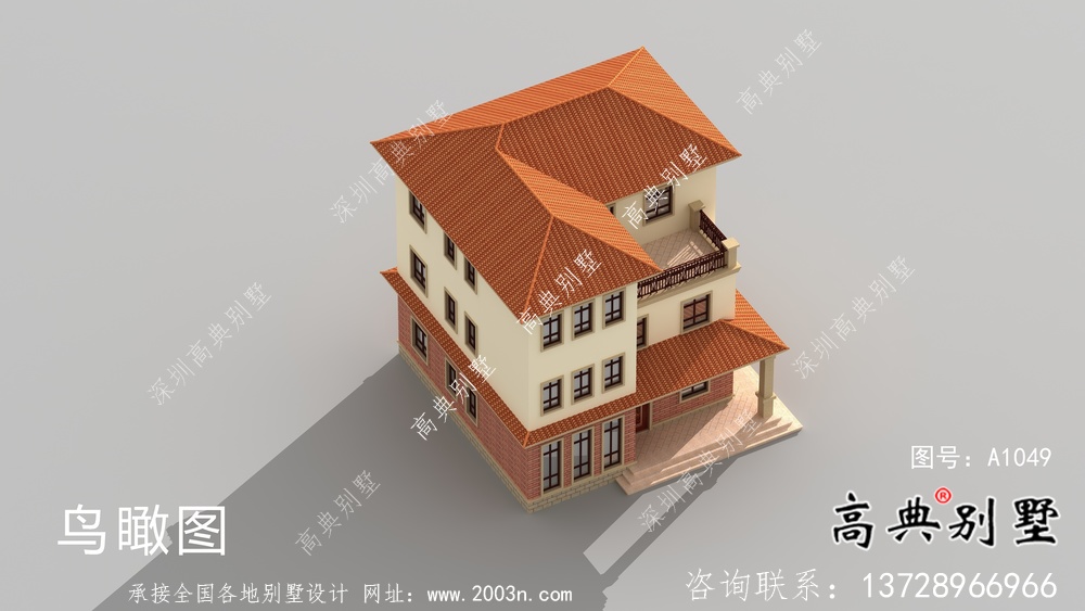 簡(jiǎn)單實(shí)用的三層農(nóng)村別墅設(shè)計(jì)圖紙