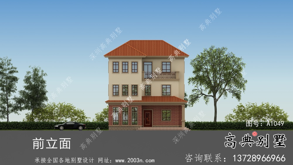 簡(jiǎn)單實(shí)用的三層農(nóng)村別墅設(shè)計(jì)圖紙