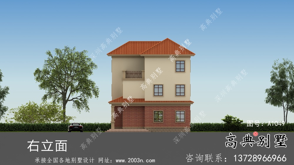簡(jiǎn)單實(shí)用的三層農(nóng)村別墅設(shè)計(jì)圖紙