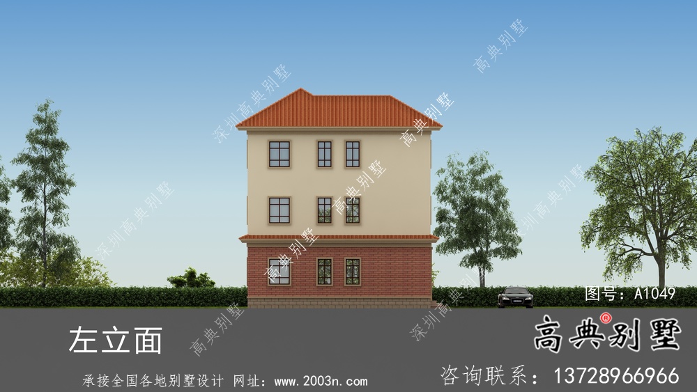 簡(jiǎn)單實(shí)用的三層農(nóng)村別墅設(shè)計(jì)圖紙