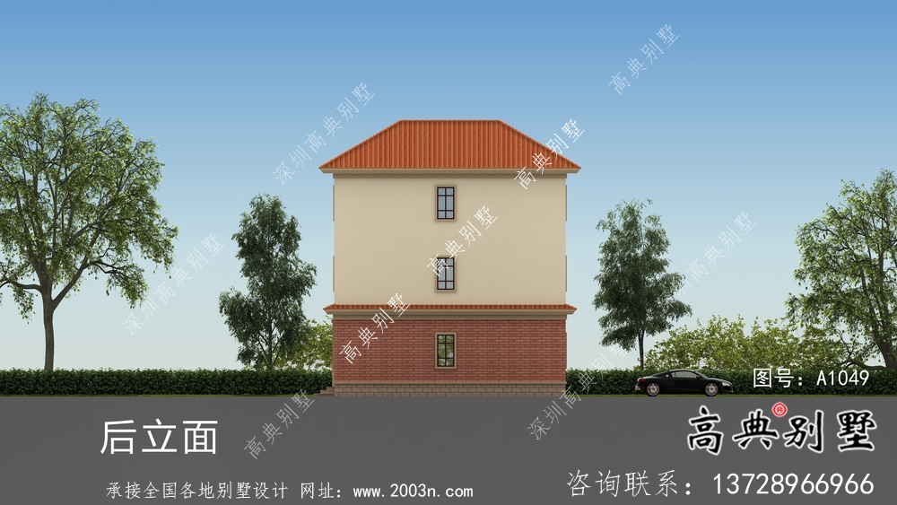 簡(jiǎn)單實(shí)用的三層農(nóng)村別墅設(shè)計(jì)圖紙