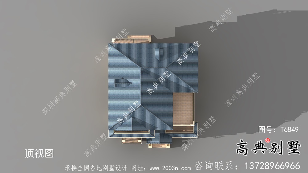 農(nóng)村歐式三層房屋設(shè)計(jì)效果圖