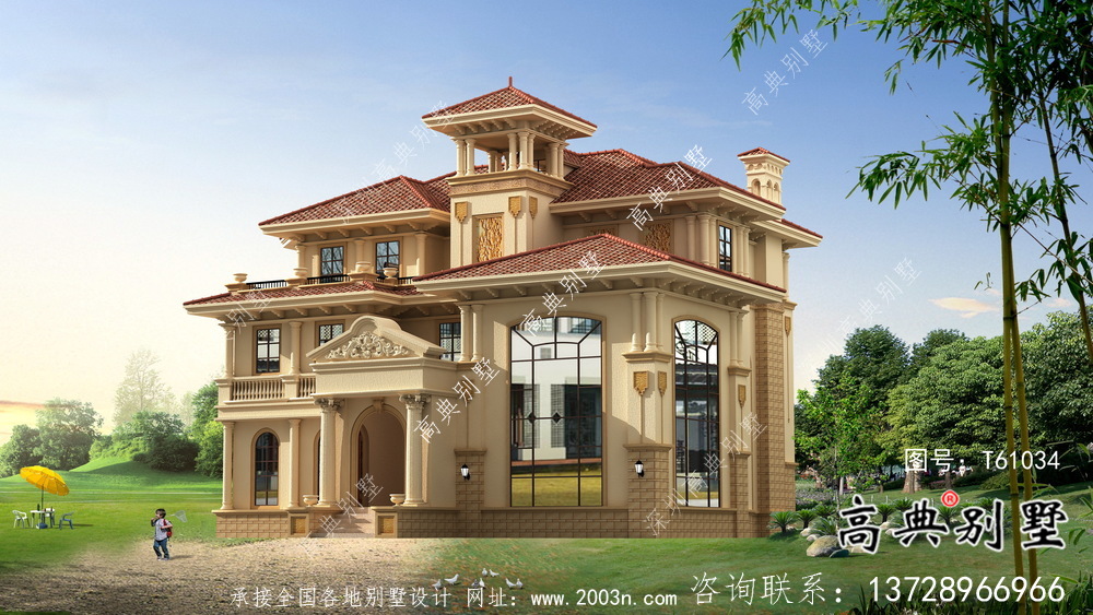 歐式風(fēng)格經(jīng)濟(jì)實(shí)用鄉(xiāng)村別墅設(shè)計(jì)圖紙及設(shè)計(jì)效果圖全集