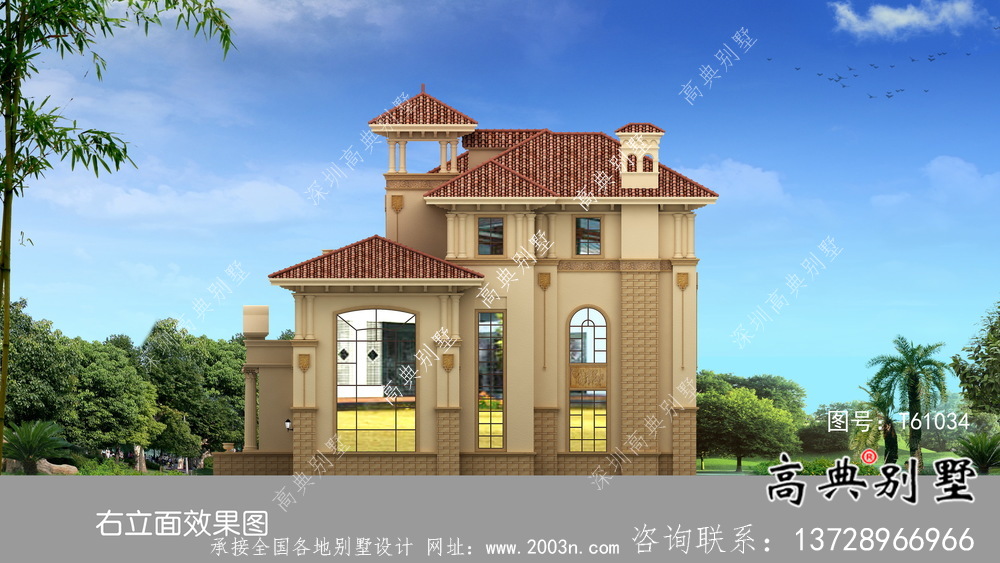 歐式風(fēng)格經(jīng)濟(jì)實(shí)用鄉(xiāng)村別墅設(shè)計(jì)圖紙及設(shè)計(jì)效果圖全集