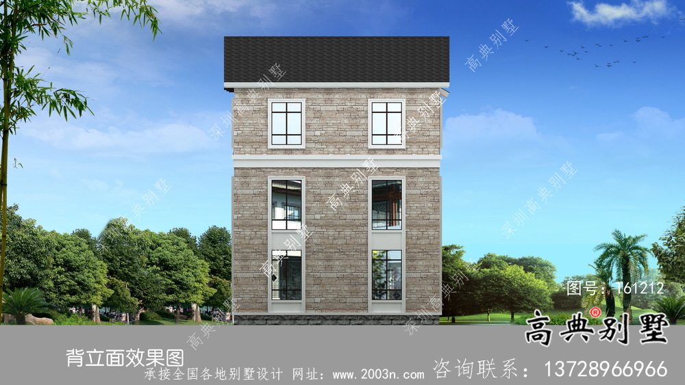 鄉(xiāng)村簡約三層歐式別墅平面設(shè)計圖