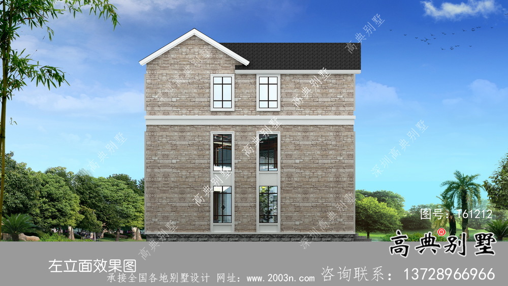 鄉(xiāng)村簡約三層歐式別墅平面設(shè)計圖