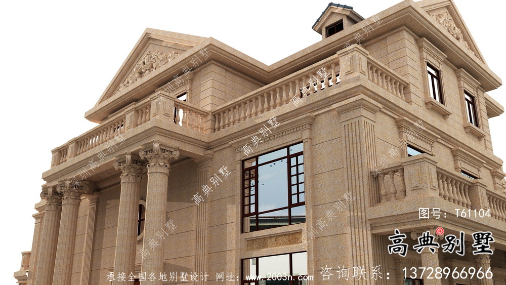 簡(jiǎn)潔美麗的三層農(nóng)村別墅設(shè)計(jì)圖紙及效果圖