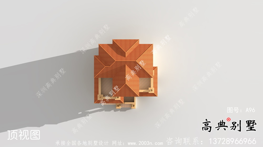 簡潔美麗的三層農(nóng)村別墅設(shè)計(jì)圖紙及效果圖