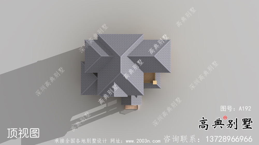 鄉(xiāng)村歐式三層別墅外觀(guān)效果圖