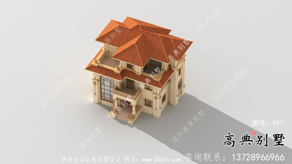 最新意大利風格鄉(xiāng)村別墅設(shè)計圖紙和效果圖