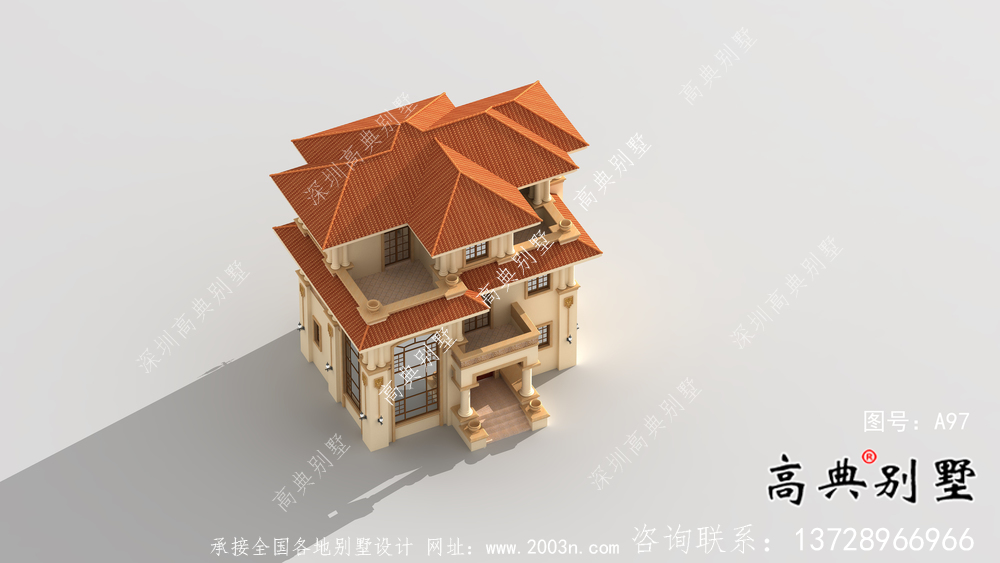 最新意大利風格鄉(xiāng)村別墅設(shè)計圖紙和效果圖