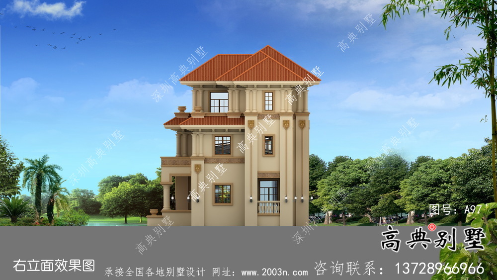 最新意大利風格鄉(xiāng)村別墅設(shè)計圖紙和效果圖