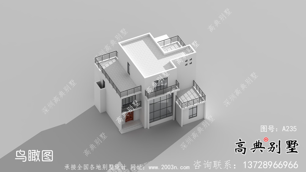 現(xiàn)代風(fēng)格復(fù)式三層別墅設(shè)計圖紙及平面設(shè)計圖