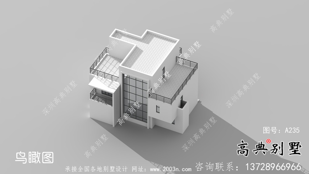 現(xiàn)代風(fēng)格復(fù)式三層別墅設(shè)計圖紙及平面設(shè)計圖