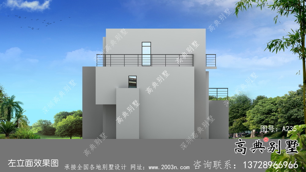現(xiàn)代風(fēng)格復(fù)式三層別墅設(shè)計圖紙及平面設(shè)計圖
