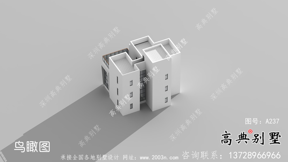 農(nóng)村三層現(xiàn)代風(fēng)格別墅設(shè)計(jì)圖紙大全