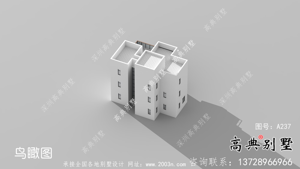 農(nóng)村三層現(xiàn)代風(fēng)格別墅設(shè)計(jì)圖紙大全