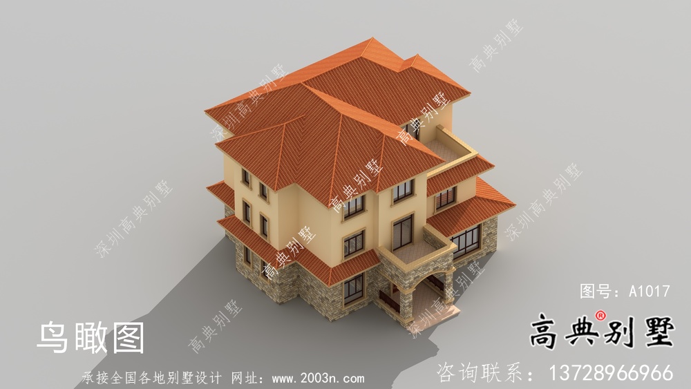 農(nóng)村歐式風(fēng)格別墅設(shè)計(jì)圖紙和效果圖