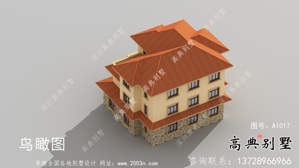 農(nóng)村歐式風(fēng)格別墅設(shè)計(jì)圖紙和效果圖